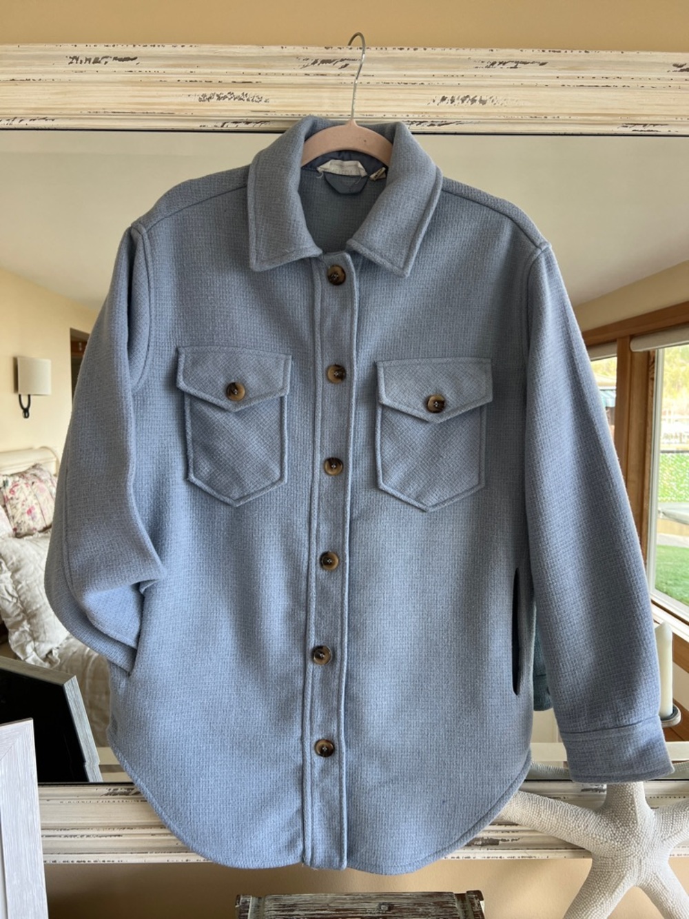 NINETEEN Light Blue Shacket 🌸 Sz XS